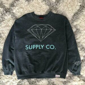 Diamond Supply Co. Men's Pullover Sweater Crew Neck XL Chris Brown Gray Grey